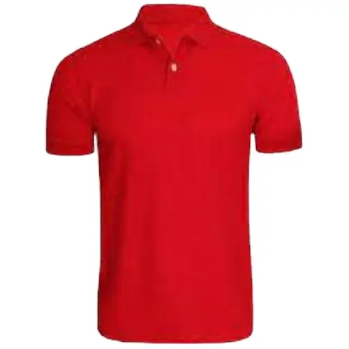 कस्टम लोगो लाल रंग के लिए सूती टी शर्ट और पोलो टी शर्ट के साथ रंग और पोलो टी शर्ट