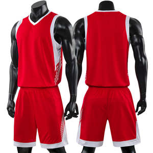 Ensemble de maillots de basket-ball réversibles personnalisés de dernière génération pour unisexe, 100% polyester respirant et à séchage rapide - Product Image 5