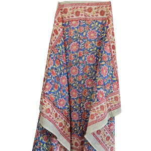 Sarong estampado a mano, sarong sanganeri estampado, sarong de algodón, pareo para mujer, bufanda hecha a mano, dupatta de algodón, pareo estampado de Jaipur - Product Image 1