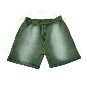 Nuevos y elegantes pantalones cortos lavados con ácido para mujer con logotipo de Color personalizado y tamaño High Street OEM shorts secado rápido cómodos transpirables - Product Image 3