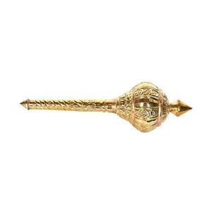 Llavero de latón macizo con diseño de Hanuman Ji Gada de alta calidad con acabado pulido de estilo antiguo moderno para sujetar llaves - Product Image 6