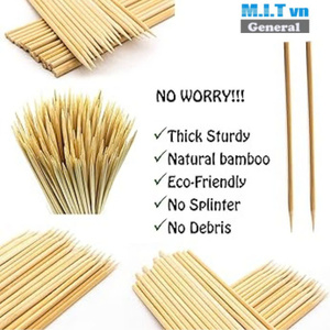 Eco-Friendly Bamboo Skewers - Strong, Smooth Surface, Ideal for Barbecue and Appetizers - Product Image 3
