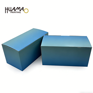 Blue paper <b>Box</b> Glossy lamination for Aesthetic Tools Custom Blue Snap <b>Lock</b> Bottom <b>Box</b> for Medical Beauty Consumables Packaging - Product Image 2