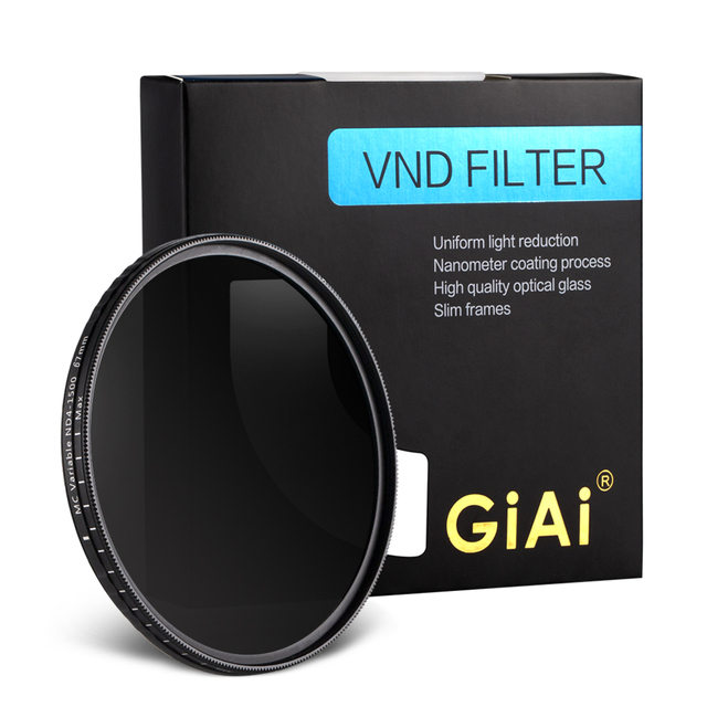 Factory OEM Variable ND1-5 Stop Multilayer Coated Neutral Density 37 40.5 43 46 49 52 55 58 62 67 72 77 82 95mm for Camera Lens