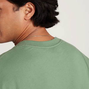 T-shirt à manches longues surdimensionné avec logo personnalisé pour hommes T-shirt vierge en coton uni à col ras du cou épais pour un usage quotidien - Product Image 4