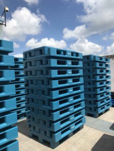 พาเลทพลาสติกยูโรแบบหนาพิเศษสองด้าน ขนาด 1200x1000 มม. แบบเข้าได้ 2 ทาง รับน้ำหนักได้ 0.5 ตัน สามารถวางซ้อนกันได้ น้ำหนัก 17 กก. รุ่น DCB-1006 สำหรับส่งออก - Product Image 1