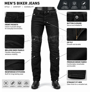 Servicios OEM, Último Diseño, Ropa de Motociclismo de Alta Calidad, Jeans Resistentes a la Abrasión - Product Image 4