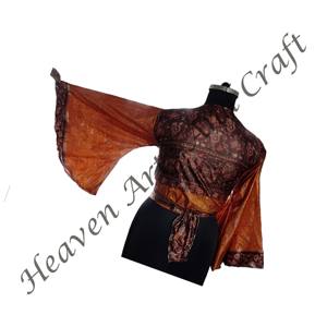 Recycled <b>Bikini</b> Wear Crop <b>Top</b> Party Wear Silk Crop <b>Top</b> Most Trending Women Deep V Tie Up Shirt Casual Silk Wrap Tie <b>Top</b> Blouse - Product Image 6