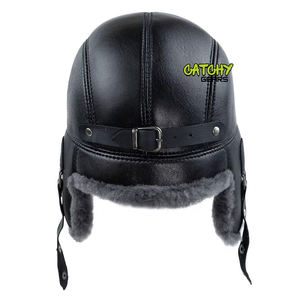 Gorro de Invierno de Piel de Oveja para Hombre, Estilo Aviador - Product Image 6