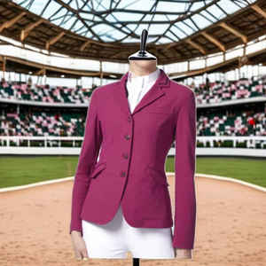 Chaqueta personalizada de cintura alta para mujer, abrigo ecuestre de competición para montar a caballo, ropa a medida - Product Image 1