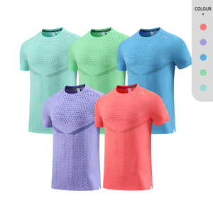 Camiseta de manga corta para hombre, camiseta de secado rápido de poliéster, camiseta atlética para correr, camisetas de rendimiento - Product Image 2