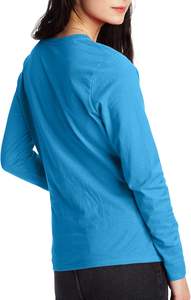 Ropa de mujer al por mayor de verano, camiseta de manga larga personalizada con cuello redondo, camisetas de talla grande para mujer - Product Image 2