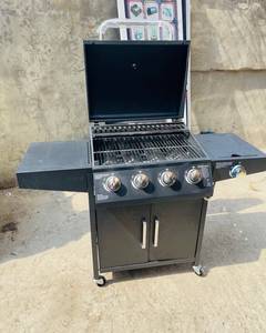 Parrilla de Gas Propano de 5 Quemadores, Parrilla Portátil con Carrito, Cocina para Asados al Aire Libre con Encendido Automático y Dispositivo de Seguridad de Llama - Product Image 2