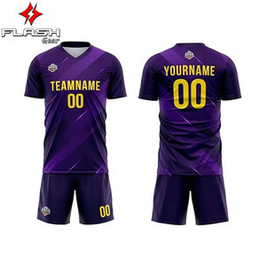Camisetas de Fútbol Oficiales de Talla Grande para Hombre y Mujer, Personalización de Equipos, Venta al por Mayor de Fábrica, 100% Poliéster, Cuello en V, Ropa Deportiva - Product Image 3