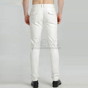 Pantalons pour hommes avec service OEM Pantalons en cuir pour hommes de dernière conception Pantalons en cuir pour hommes de quantité minimale de commande basse d'hiver à vendre - Product Image 3