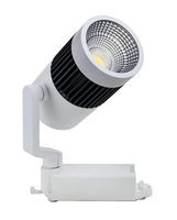 Track Light LED 30 Watt Corps blanc en aluminium avec traitement de surface usiné CNC pour vêtements résidentiels Spot rond Track Light