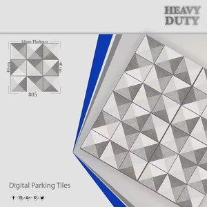 Offre en gros au prix le plus bas 40x40 Carreaux de sol de stationnement en porcelaine de granit blanc rugueux rustique complet 12mm 9mm 400x400mm - Product Image 2