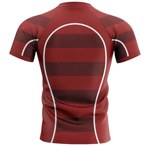 Maillot de rugby personnalisé de bonne qualité 100% maillot de rugby en polyester uniforme de rugby avec logo d'équipe personnalisé - Product Image 5