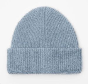 Impression Bonnet personnalisable pour hommes femmes câble côtelé mérinos acrylique/coton tricot cachemire chapeaux Designer Logo - Product Image 2