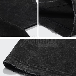 Camiseta de lavado ácido para hombre superventas, nuevo diseño, tejido de punto de algodón 100%, MOQ bajo, venta al por Mayor en Venta - Product Image 5