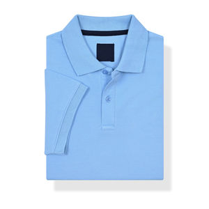 Polo para Hombre de Color Sólido, Camisa para Hombre, Tejido de Punto, Diseño Comprimido, Cómodo y Transpirable - Product Image 4