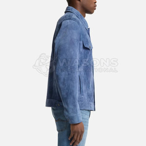 Chaqueta Trucker Moderna de Corte Ajustado para Hombre, 100% Prenda Exterior, Estilo Casual Diario, Alta Calidad, Bolsillos Delanteros - Product Image 4