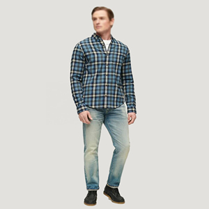Nueva mejor venta caliente Camisa de franela sólida para hombres 100% algodón Casual Oficina transpirable moda camisas OEM servicio logotipo personalizado - Product Image 1