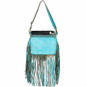Authentic Genuine Cowhide Fur Crossbody Leather <b>Bag</b> <b>Women</b> Handmade Carving <b>Canvas</b> Lining Zip Closure Hot Selling Bohemian - Product Image 3