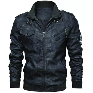 Produits tendance 2023 vestes pour hommes vêtements mode veste en cuir Pu hommes vente en gros bas prix de haute qualité - Product Image 5