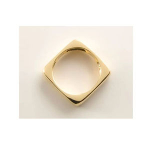 Rond de serviette en or forme carrée noël et tout décor de fête anneau de serviette maison décoration de table porte-anneau en tissu - Product Image 1