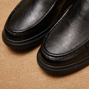 Chaussures de sécurité de bureau pour hommes, à bout pointu, respirantes, en cuir de vachette, avec logo personnalisé, de haute qualité - Product Image 2