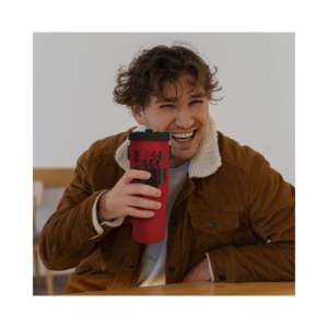 Gourde isotherme Stranger Things 0,85 L en acier inoxydable avec poignée et paille rabattable, couvercle PC, pour le voyage - Product Image 2