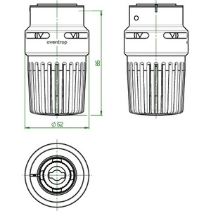 OV <b>Thermostat</b> Uni LHB 7-28 GrC White Temperature <b>Controlled</b> Switches (TDS) - Product Image 5