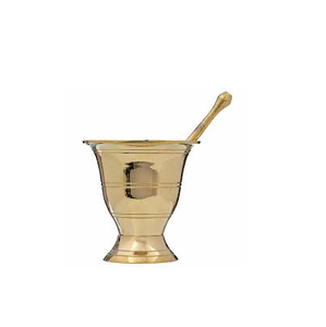 Customized Brass <b>Mortar</b> <b>Pestle</b> Set Unique Style <b>Stone</b> Granite Herb Bowl Spice Grinder Pill Crusher Food Safe Hot Sale Box Packed - Product Image 1