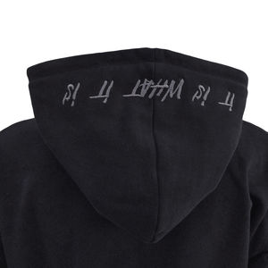 เสื้อสวมหัวมีฮู้ดแบบมีซิปสำหรับผู้ชายเสื้อแจ็กเก็ตมีฮู้ดผ้าคอตตอนปักโลโก้ - Product Image 4