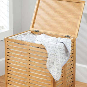 Cesto de Ropa Grande y Ecológico de Tela de Bambú, Solución de Almacenamiento Sostenible para la Ropa - Product Image 3