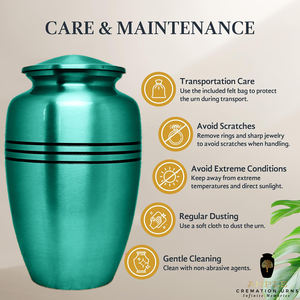 โกศสไตล์ยุโรปและอเมริกาสำหรับผู้ใหญ่ ความจุ 220 คิวบิกอินช์ ดีไซน์เป็นมิตรกับสิ่งแวดล้อมและทนทาน สำหรับการเผาศพและการฝังศพ - Product Image 6