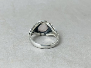 Anillo de cuarzo rosa Natural moderno de moda, anillos de piedras preciosas de Plata de Ley 925, joyería de plata hecha a mano, precio de fábrica al por mayor - Product Image 6