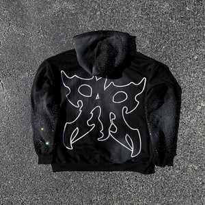 OEM Personnalisable 100% Haute Qualité Hommes Graphique Surdimensionné Pull à Capuche Coton Polaire (65% Coton, 35% Polyester) 360 GSM - Product Image 2