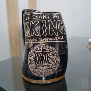 Cuerno de Vino Vikingo Pulido de Alta Calidad, Estilo Animal, Estilo Europeo, Cuerno Tallado para Beber Café - Product Image 1