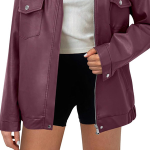 Chaquetas de Cuero Casuales, Último Diseño, Chaquetas de Moda de Cuero para Mujer, Ropa de Invierno, Chaquetas de Moda de Cuero Hechas a Medida para Mujer - Product Image 3