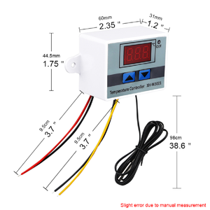Contrôleur de température numérique 12V DC AEK-Tech XH-W3001 avec affichage LED et capteur NTC - Product Image 4