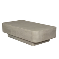 Prix de gros personnalisé pas cher table basse ronde en béton mobilier d'extérieur rond en béton avec logo gratuit