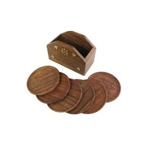 Clanbay dernier style caboteur en bois pétrifié porte-gobelet décoratif élégant pour thé et café produits d'usine tapis et tampons - Product Image 3