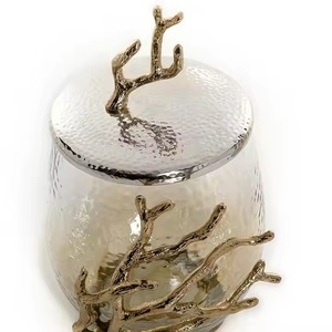 Fashionable Candy Crystal Jar With Some Metallic Accents New Design Most Demanding Products <b>Of</b> 2025 - Product Image 6