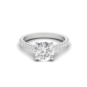 Anillo de diamante de moissanita de corte brillante de Plata de Ley 925 de la mejor calidad, regalo de compromiso de aniversario de fiesta de boda moderno especial - Product Image 2