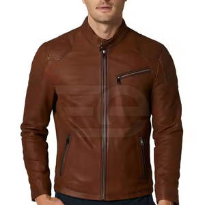 Chaqueta de Cuero para Hombre, Estilo Urbano y Elegante, Ropa de Invierno, Prenda de Cuero Resistente, Prenda de Primera Calidad - Product Image 4