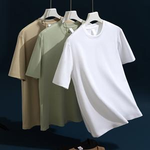 Camiseta de algodón 100% suave sin esfuerzo con antiarrugas Top Selling Ice Silk Feel OEM Camisas formales de hombre en blanco impresas de alta calidad - Product Image 2