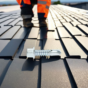 Vis autoperceuses à tête hexagonale métriques/pouces en acier au carbone, zinguées/galvanisées/phosphatées, classe 8, tailles personnalisables pour le métal - Product Image 1