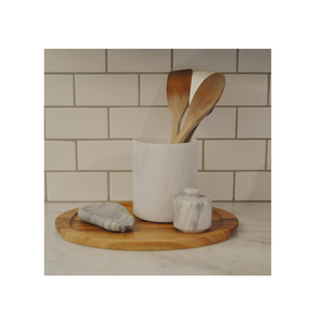 Soporte de cuchara de mármol Espacio de Navidad Regalo de San Valentín Hogar Hotel Restaurante Mesa Soporte de almacenamiento Precio barato - Product Image 1